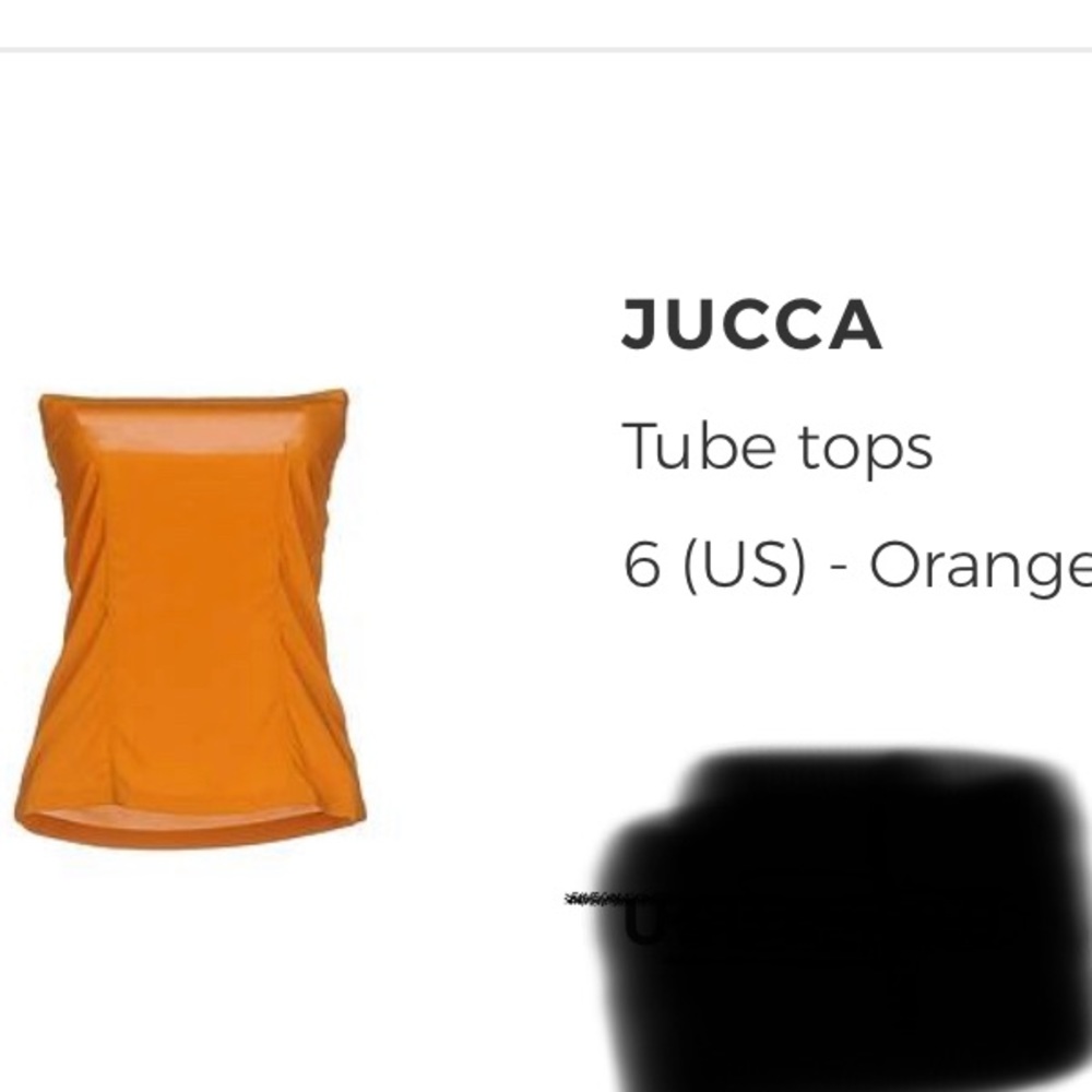 Strapless top size 42 Europe, not for big busted women